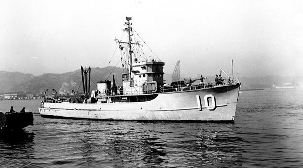 wreck of the minesweeper